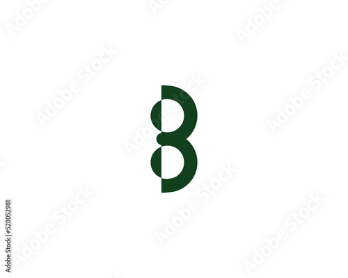 B logo design vector template