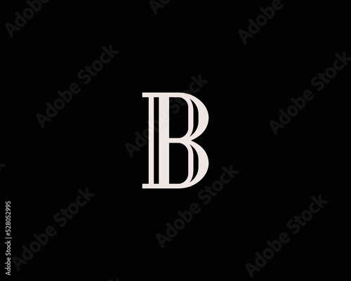 B logo design vector template