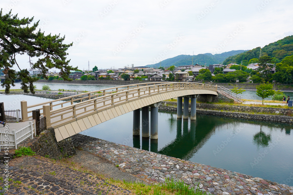 Tachibana bridge on the Uji rover, Kyoto, Japan