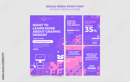 template design with simple shape