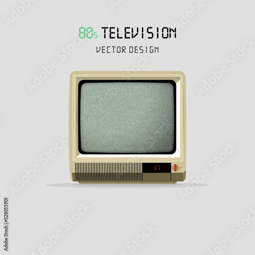 80s Television Vector Design