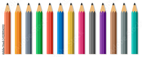 Colored Pencils Vector Illustration