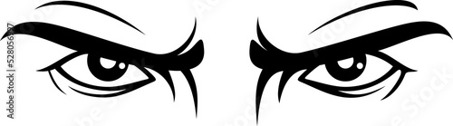 Angry look  Bad eyes  png illustration