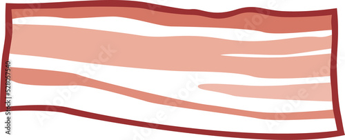 Slice of bacon png illustration