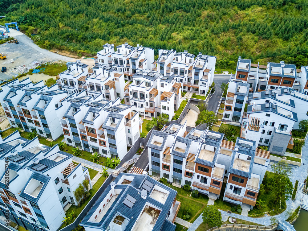 Fototapeta premium Luxury villa real estate project located in the outdoor mountains