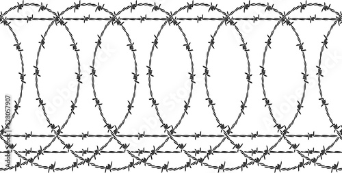 Barbed wire (fence) png illustration