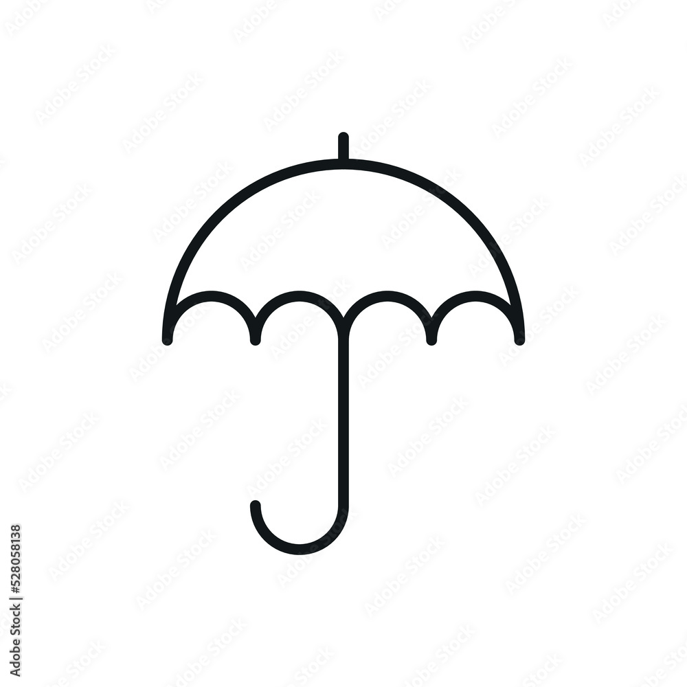 Umbrella icon - Editable stroke Umbrella icon - Editable stroke