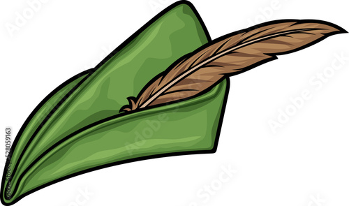 Obraz na płótnie Robin Hood hat png illustration