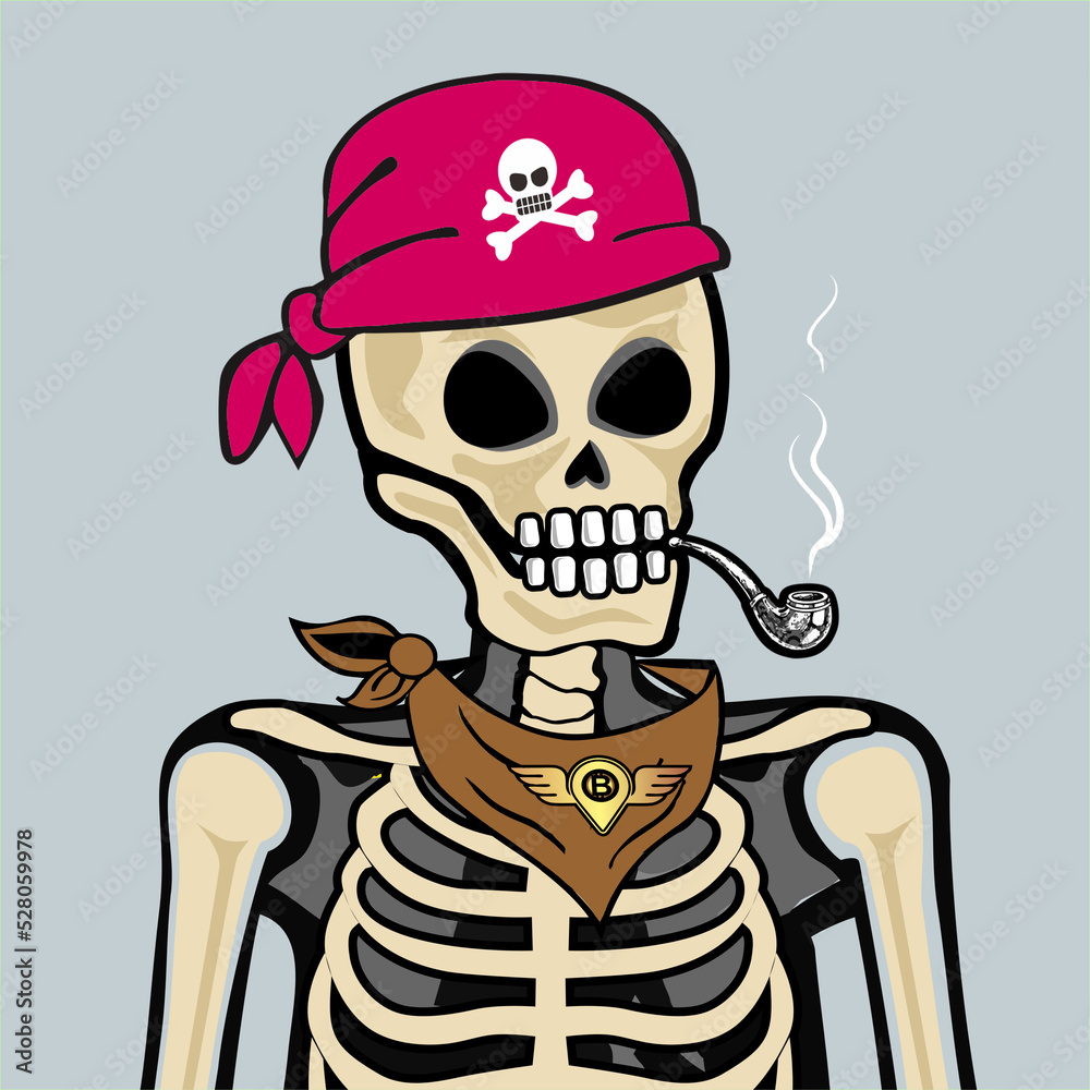 Skull Art, action figure of Skull with different fashion property used possed on colorfull background Skull Art, action figure of Skull with different fashion property used possed on colorfull background