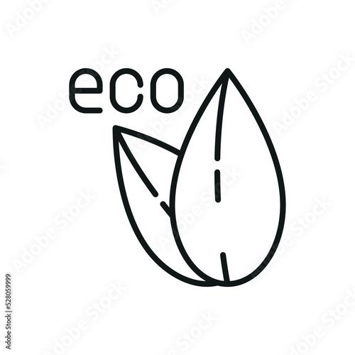 Ecology sign icon - Editable stroke
