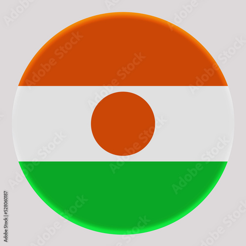Free Download 3D Flag of Niger on a avatar circle background. - GFXLoad