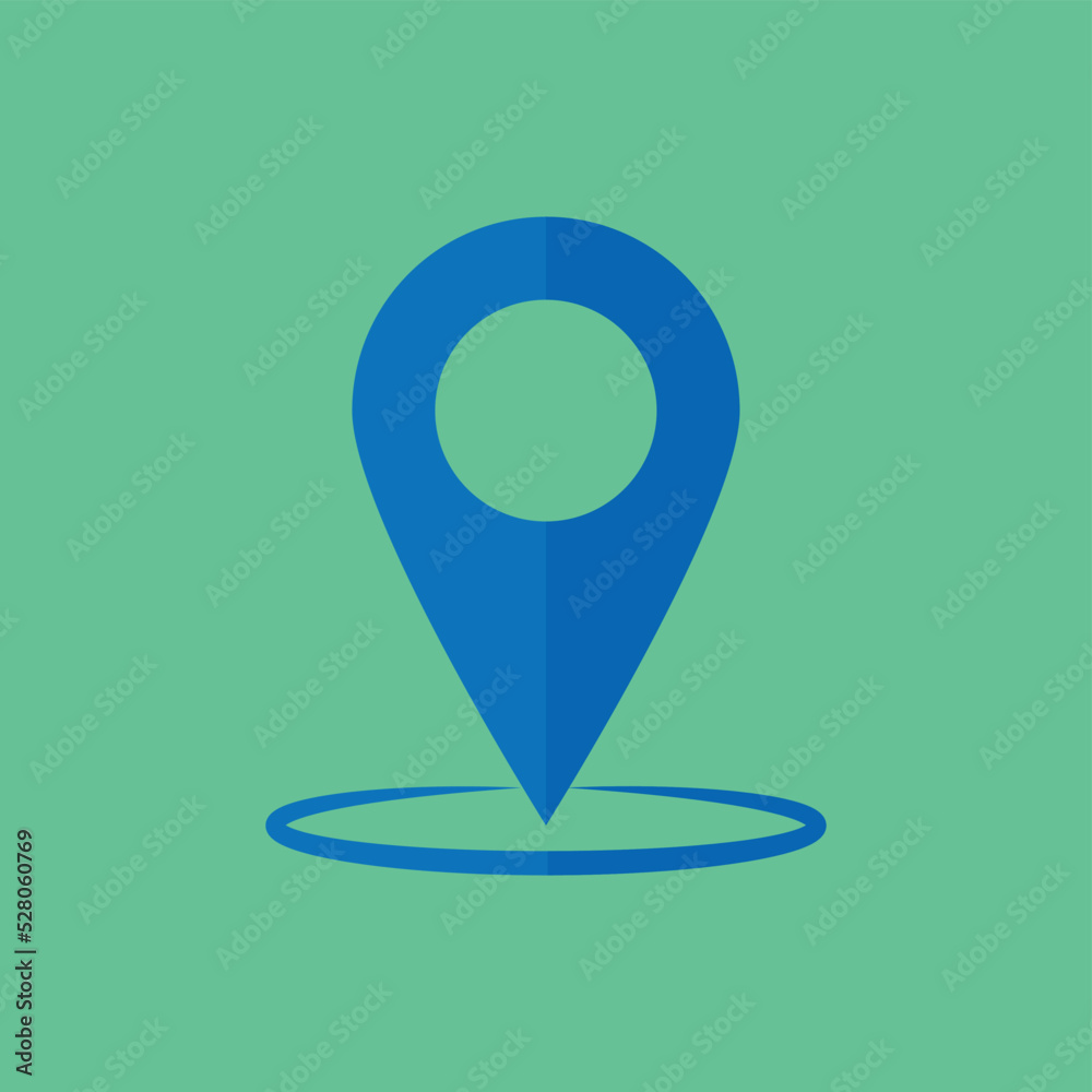 Simple vector illustration of location icon, map marking vector flat icon. Simple vector illustration of location icon, map marking vector flat icon.