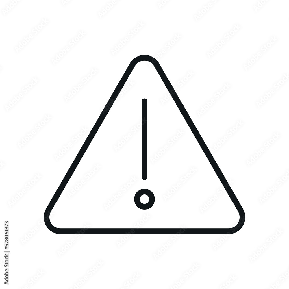 Exclamation mark icon - Editable stroke Exclamation mark icon - Editable stroke