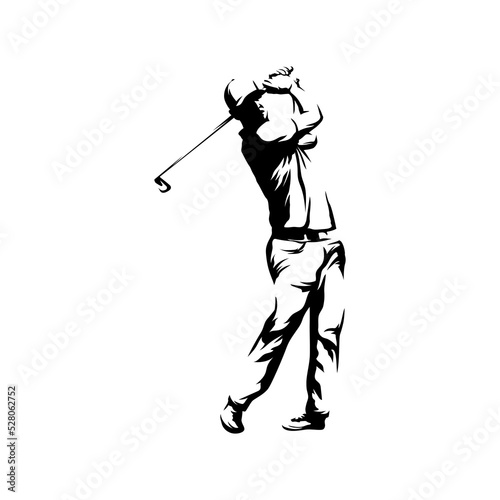 golf player silhouette