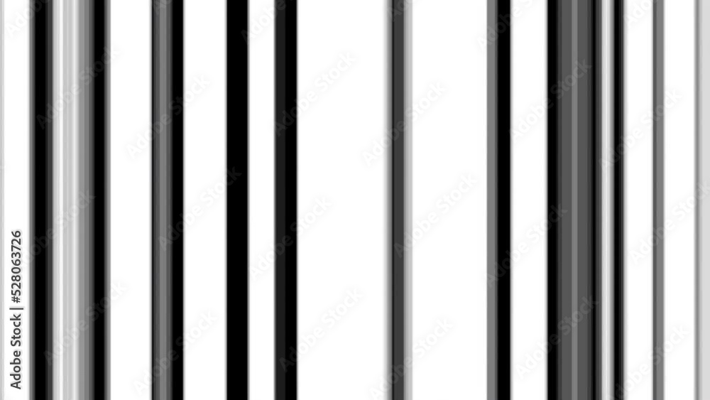 Evolving black and white stripes abstract motion background, 4k looping animation
