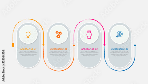 Business infographic vector elements template premium