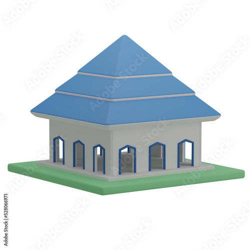 3D Mosque Illustration 