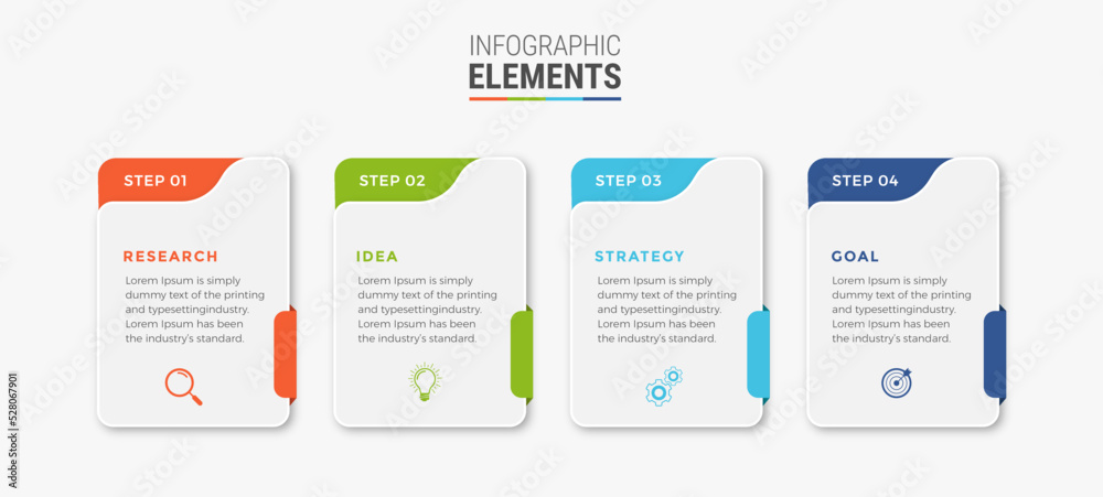 Steps infographic design Steps infographic design