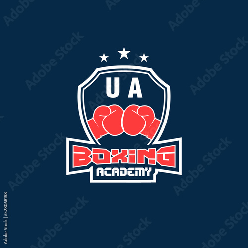 Initial UA  Boxing Logo designs, themes, vector, templates and downloadable graphic elements