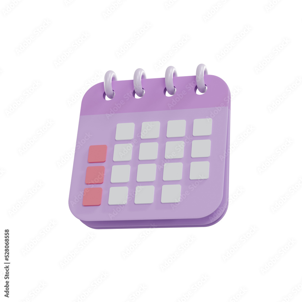 3D render minimal note icons isolate. Blank paper icons. calendar date icon. 3D rendering. 3D render minimal note icons isolate. Blank paper icons. calendar date icon. 3D rendering.