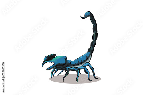 Fototapet illustration of a scorpion