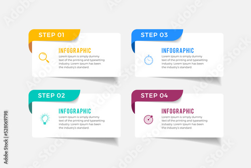 Steps infographic design