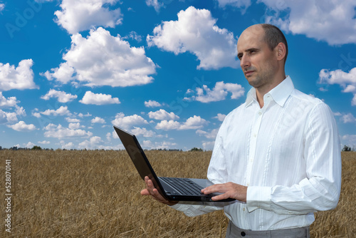 Man is owner agricultural c...