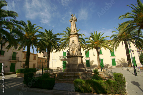 Plaza de Fray Junípero Serra. Petra.Mallorca.Baleares.España.
