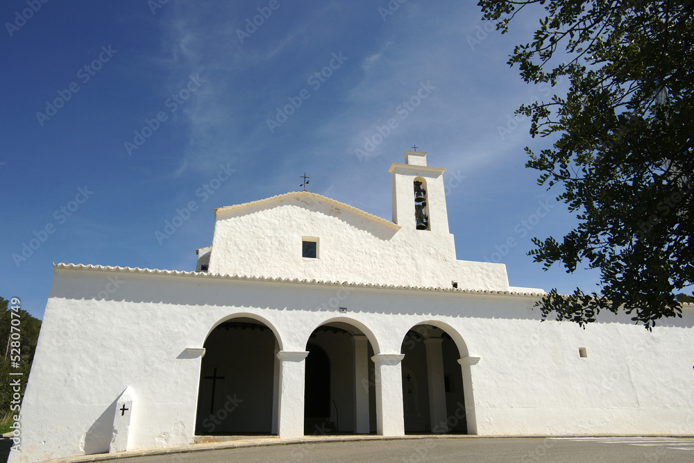 Sant Mateu d`Aubarca,iglesia (s.XVIII).Ibiza.Islas Pitiusas.Baleares.España.