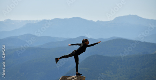 Young Woman Practicing Yoga