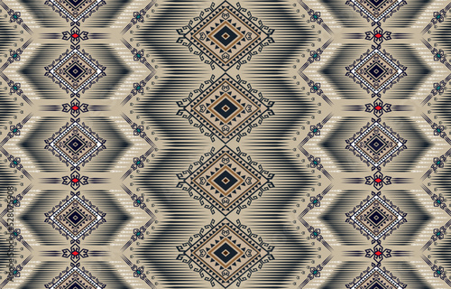 Ethnic abstract background. Seamless pattern in tribal, 
folk embroidery, and Mexican style. Aztec geometric art ornament print.
Design for carpet, wallpaper, clothing,
wrapping, fabric, cover, textil