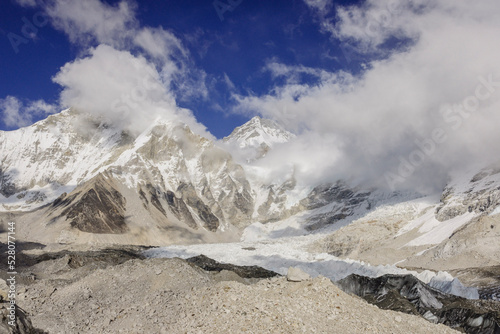 campo base del Everest.glaciar de Khumbu.Sagarmatha National Park, Khumbu Himal, Nepal, Asia.