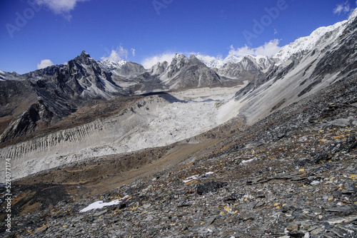 Chhukhung.glaciar Lhotse.Sagarmatha National Park, Khumbu Himal, Nepal, Asia.