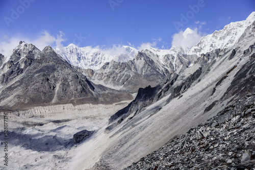 Chhukhung.glaciar Lhotse.Sagarmatha National Park, Khumbu Himal, Nepal, Asia.