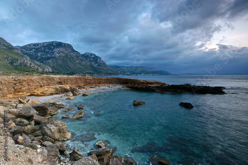 Es Caló.Litoral de la Colonia de Sant Pere. Bahia de Alcudia. Península de Llevant.Arta.Mallorca.Islas Baleares. España.