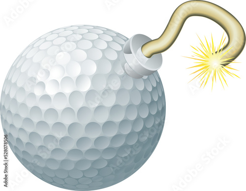 Golf ball bomb concept