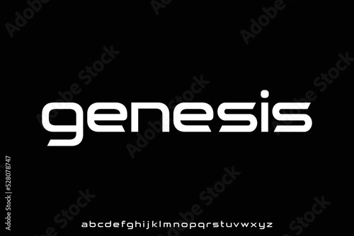 Modern luxury lowercase font vector for business company
