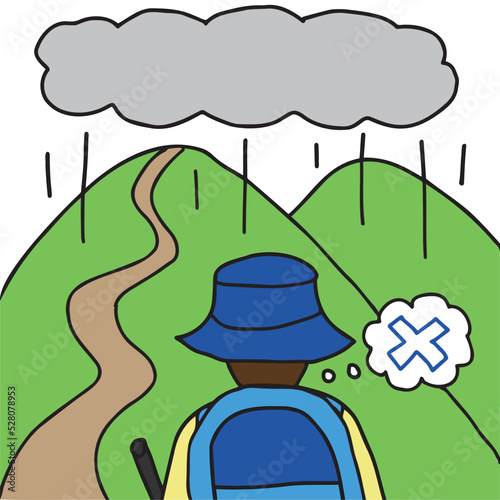 山登り雨天中止