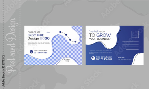 Professional Corporate post card design template