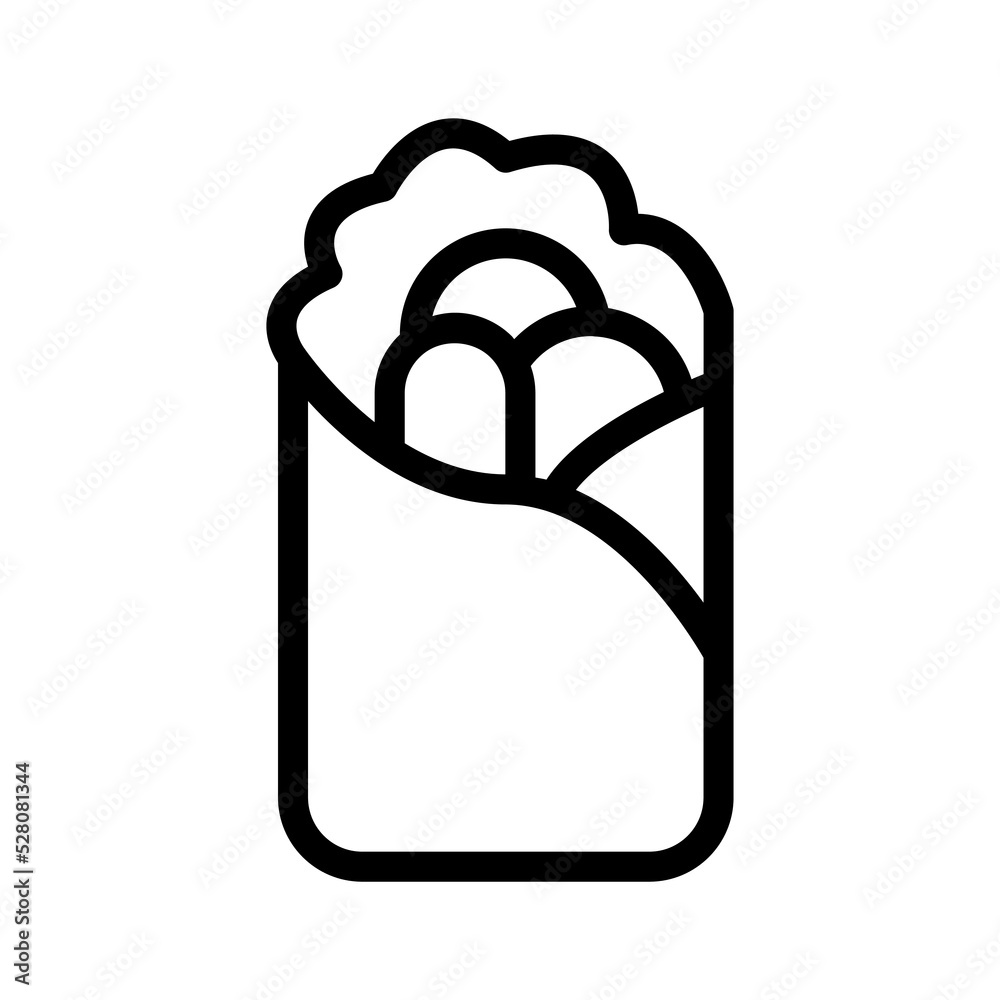 kebab line icon illustration vector graphic kebab line icon illustration vector graphic