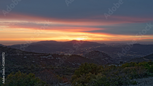Coucher de soleil sur Marseille - Col de l'Espigoulier