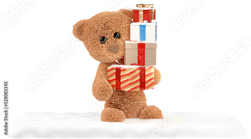 teddy bear with a swaying p...