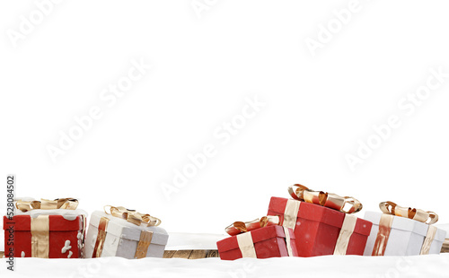 red and white Christmas pre...