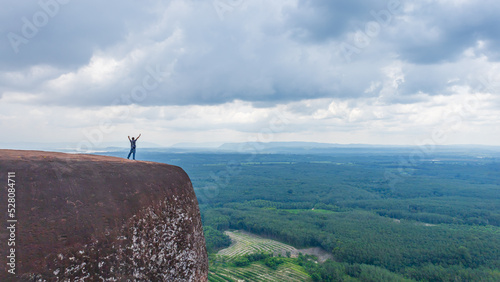 Three Whale Rocks (Hin Sam Wan), is a famous tourist attraction in Bueng Kan province, Thailand.