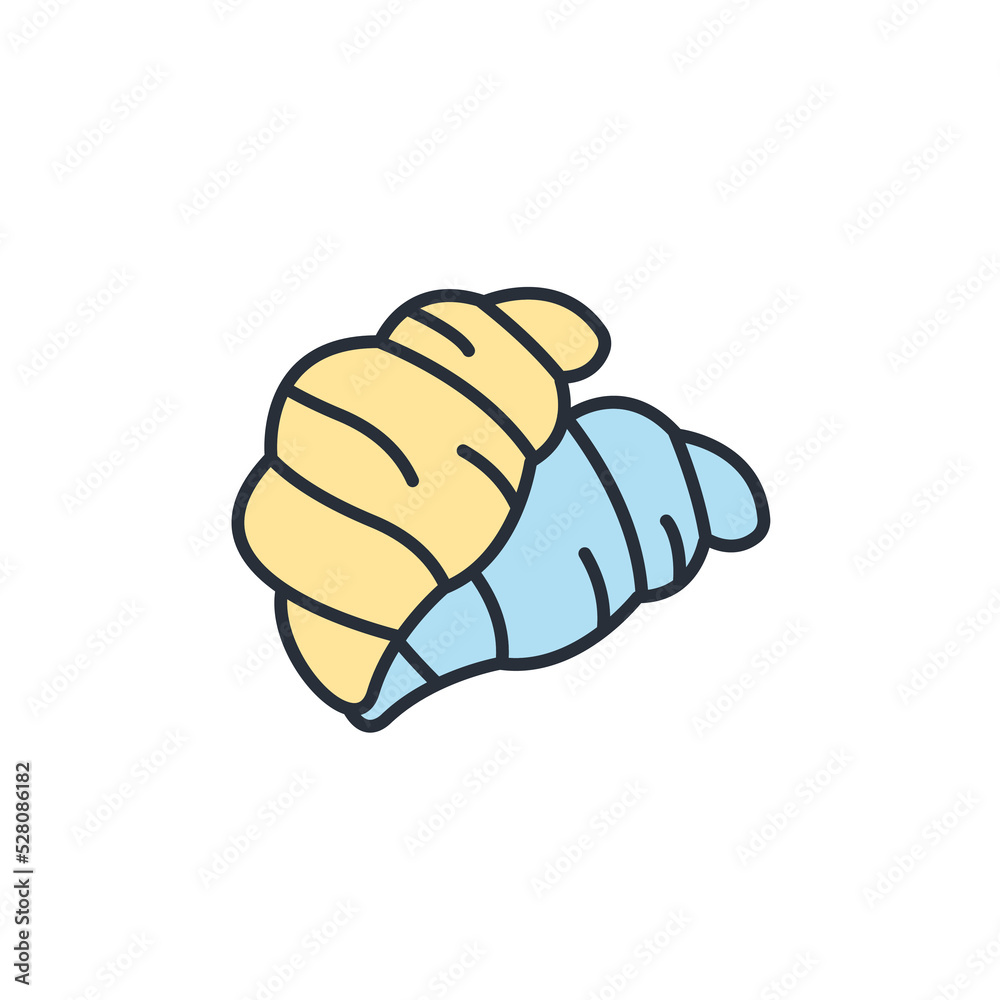 croissant icons symbol vector elements for infographic web croissant icons symbol vector elements for infographic web