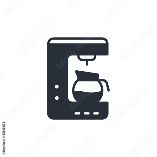 Coffee maker icons symbol vector elements for infographic web