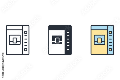 vending machine icons  symbol vector elements for infographic web