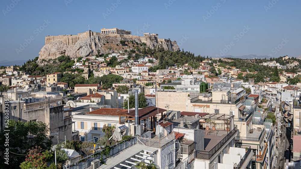 View of the of Acropolis of Athens, Greece