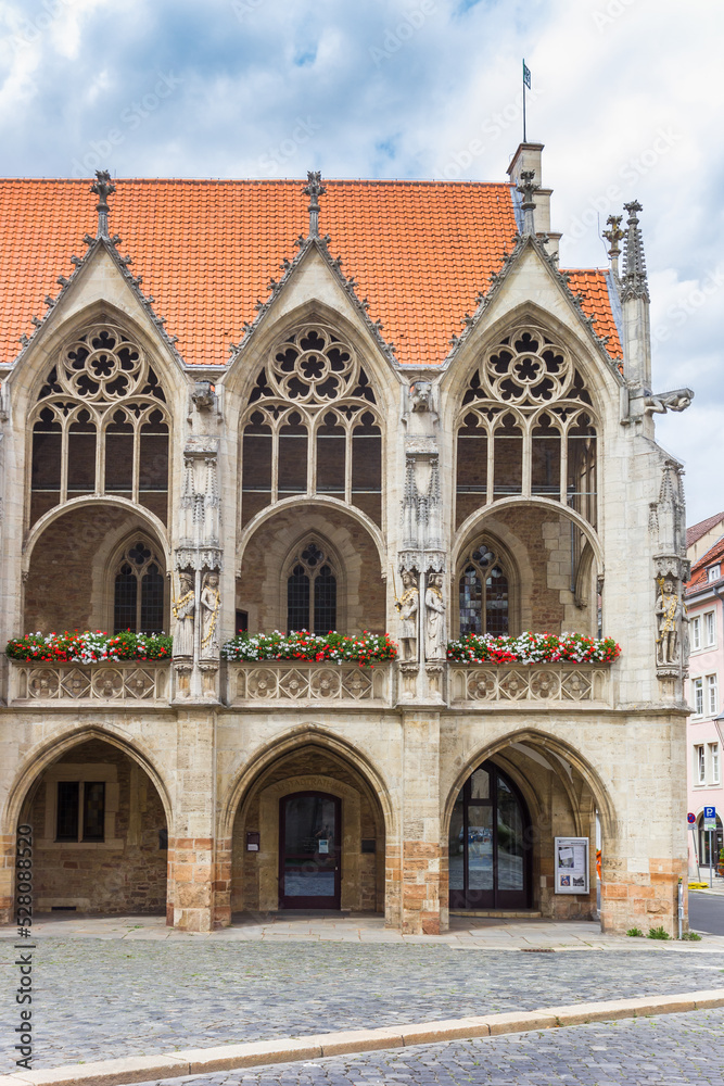 Facade of the old town hall in Braunschweig, Germany