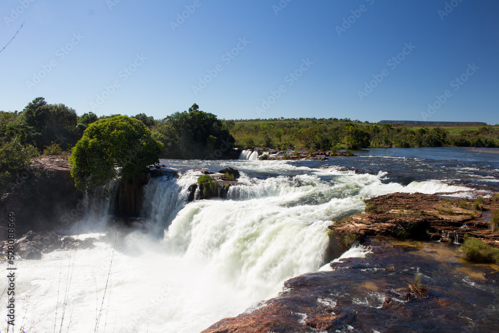 waterfall on the river waterfall on the river